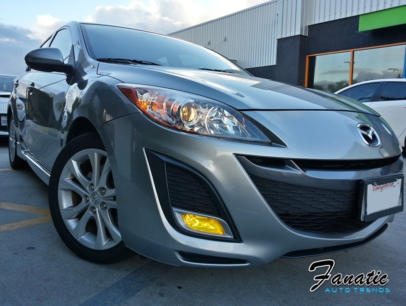 2010 2011 Mazda 3 Sport Yellow Fog Light Overlays Tint