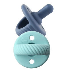 Itzy Ritzy Sweetie Soother Pacifier Set- Blue/Navy