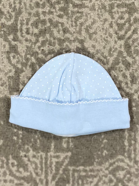 Kissy Kissy Blue Dots Print Hat 