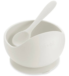 Ali+Oli Silicone Suction Bowl Set- Mist