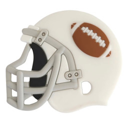 White Football Helmet Teether