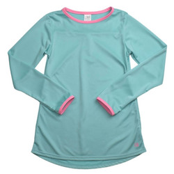 SET Lindsay Long T- Turquoise Athleisure/Pink