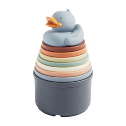 Mud Pie Blue Stacking Cups Set