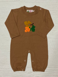 Lily Pads Camel Fall Leaves Bubble Romper