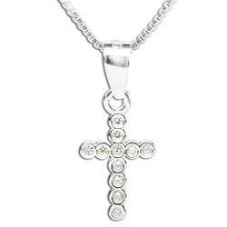 Cherished Moments Sterling Silver Cross Necklace