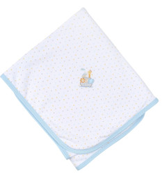 Magnolia Baby Blue Two by Two Emb. Blanket