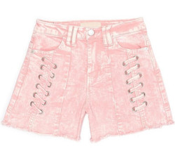 Habitual Girl Pink Short with Lace Detail