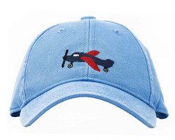 Harding Lane Airplane on Light Blue Hat
