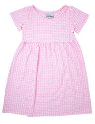 Flap Happy Pink Gingham Tee Dress