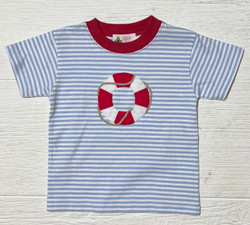 Lily Pads Blue/White/Red Lifesver with Rope Tee
