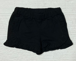 Lily Pads Black Knit Basic Ruffle Shorts