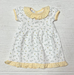 Baby Loren Hazel Blue/Yellow Floral DOLL Gown