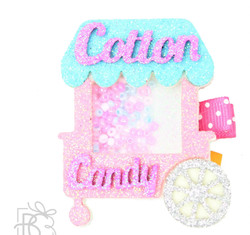 Beyond Creations Shaker Bow- Cotton Candy Cart