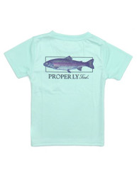 Properly Tied Performance Tee- Seafoam Trout