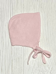 Marae Garter Stitch Bonnet- Pink