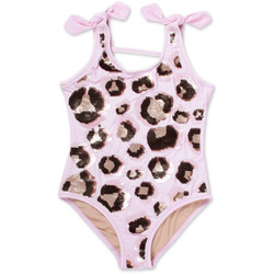 Shade Critters Pink Leopard Sequin 1 Pc Swimsuit