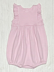 Squiggles Pink Stripe Ruffle Bubble