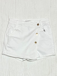 Tractr White Asym. Skirt