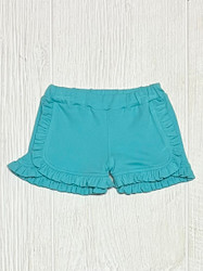 Lily Pads Caribbean Knit Basic Ruffle Shorts