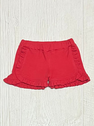 Lily Pads Coral Knit Basic Ruffle Shorts