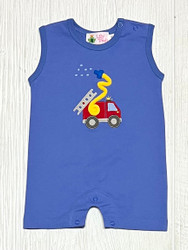 Lily Pads Firetruck with Hose Sleeveless Romper