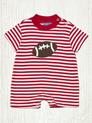 Claire & Charlie Football Boys Short Romper