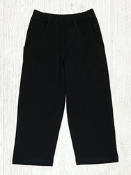 Lily Pads Boys Knit Pants with Pockets- Black
