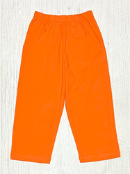 Lily Pads Boys Knit Pants with Pockets- Orange