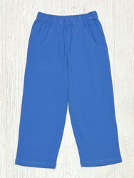 Lily Pads Boys Knit Pants with Pockets- Medium Chambray