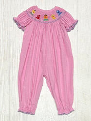 Anavini Moppets Pink Check Bishop Bubble