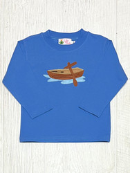 Lily Pads Boy Medium Chambray Canoe in Water Tshirt