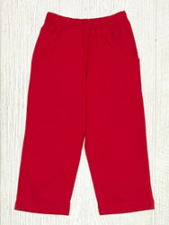 Lily Pads Boys Knit Pants with Pockets- Red