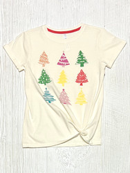 Paper Flower Colorful Christmas Tree Tee