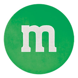 Iscream M&M Fleece & Glitter Plush- Green
