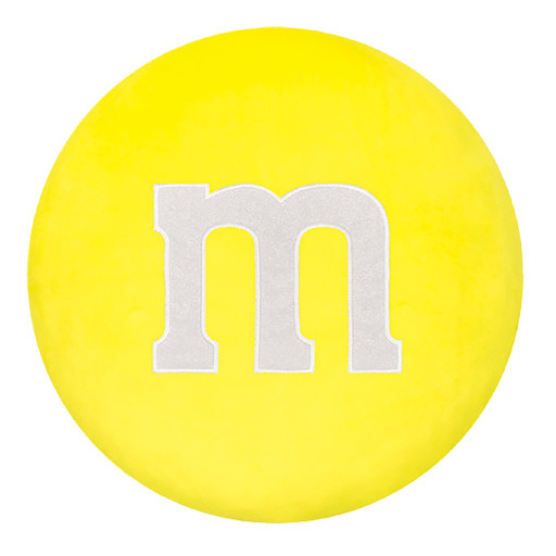 Iscream M&M Fleece & Glitter Plush- Yellow