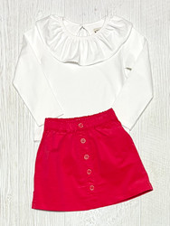 The Oaks Renee Red Cord Skirt Set