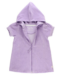 Rufflebutts Lavender Terry Full Zip Cover Up