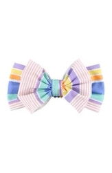 Rufflebutts Rainbow Lane Stripe Swim Bow Headband
