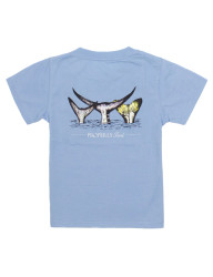 Properly Tied Light Blue Fish Out of Water Tee