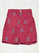 Silly Goose Alabama Red Print Structured Short