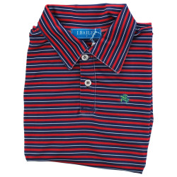 J. Bailey Red/Navy L/S Performance Polo