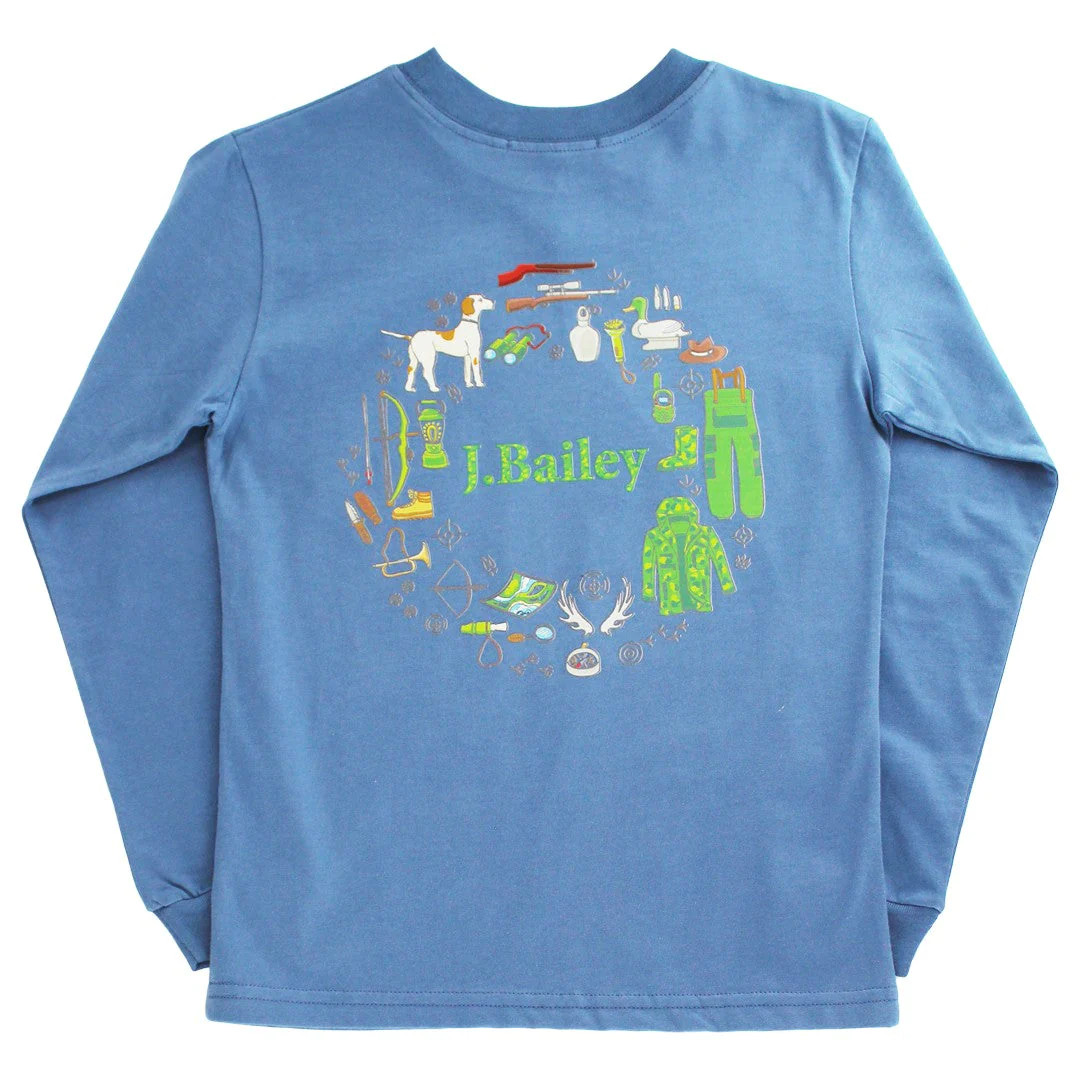 J. Bailey Denim Hunting Logo Tee - Lily Pads Boutique