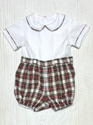 Anvy Red Plaid Aden Bubble