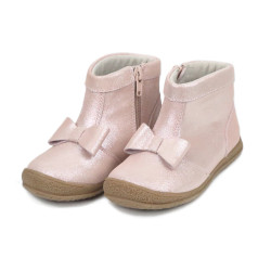 Lamour Blush Pink Shimmer Hilary Bow Boot