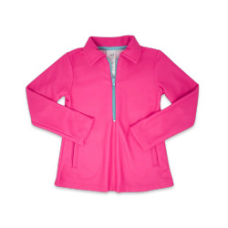 SET Hot Pink/Turquoise Fleece Heather Half Zip