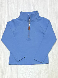Southbound 1/4 Zip Knit Logo Pullover- High Rise