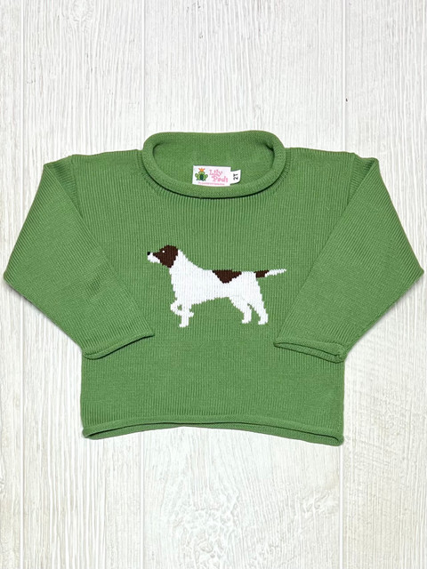 Lily Pads Peapod Pointer Roll Neck Sweater