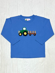 Lily Pads Medium Chambray Tractor Trailer L/S Shirt
