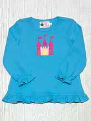 Lily Pads Pale Pink Castle Ruffle L/S Tee