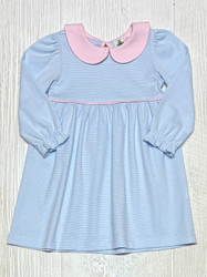 Lily Pads Blue/White Stripe Pocket Dress